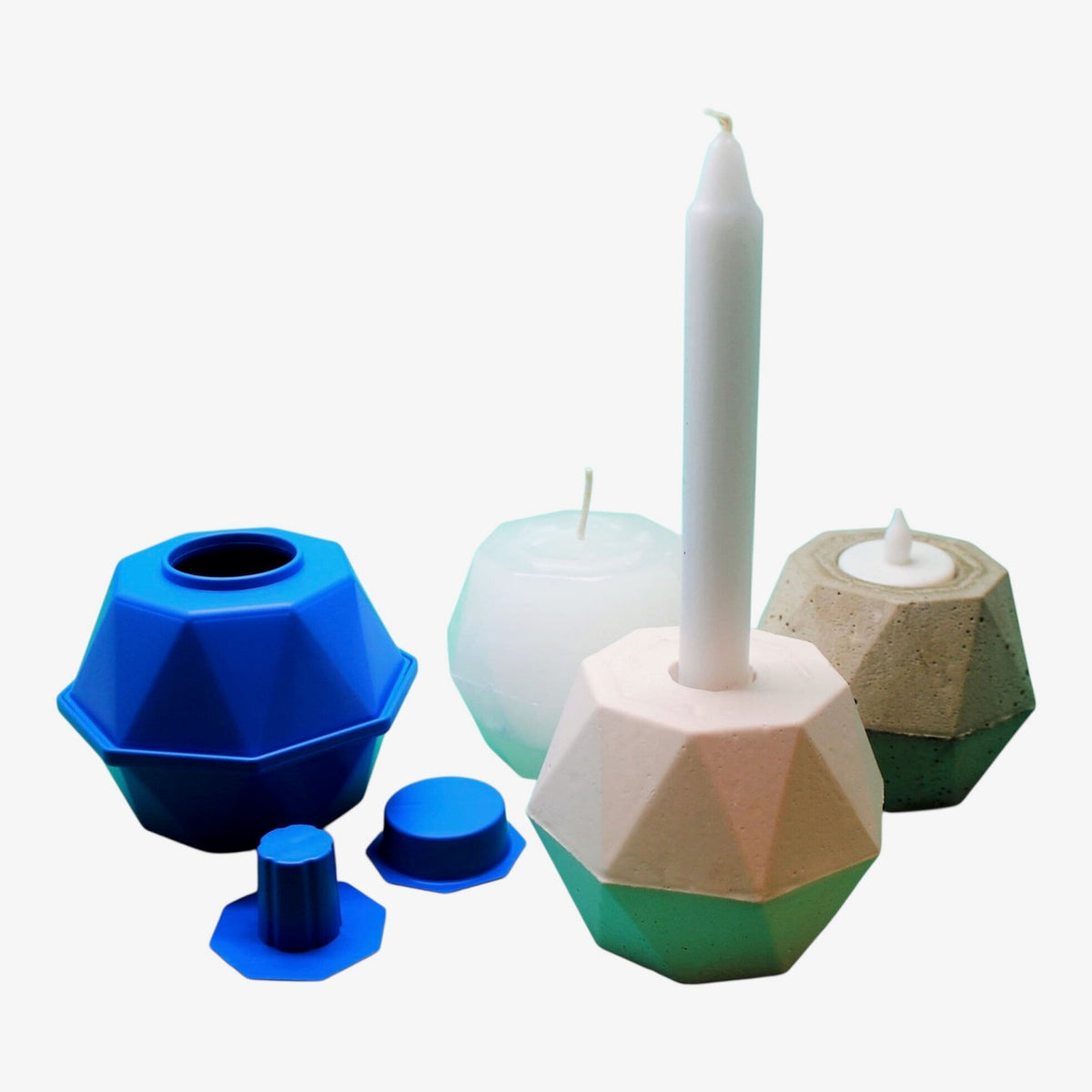 PM48 Candle/Concrete Mould, Geometric Design