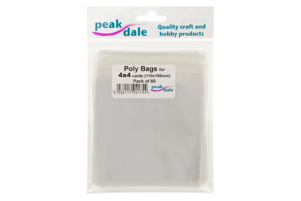 Poly Bag fit 4x4 Square 60 Pack