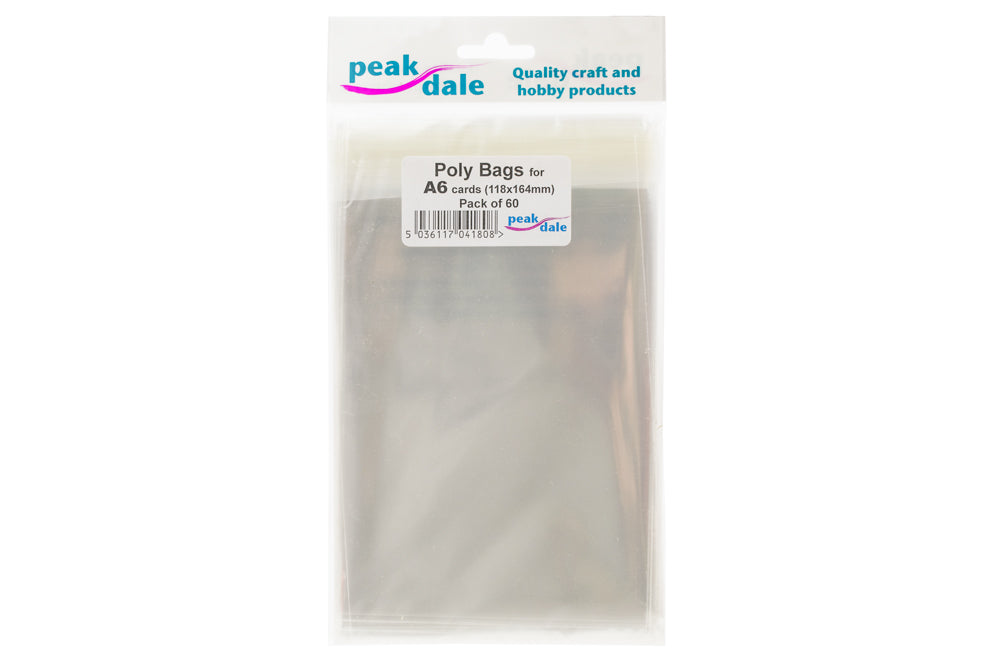 Poly Bag fit A6 size 60 Pack