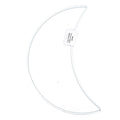 Metal Crescent Moon White Coated 203mm (8")