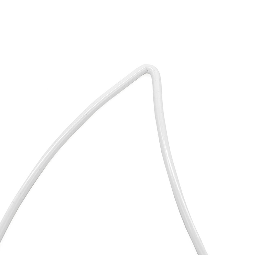 Metal Crescent Moon White Coated 203mm (8")