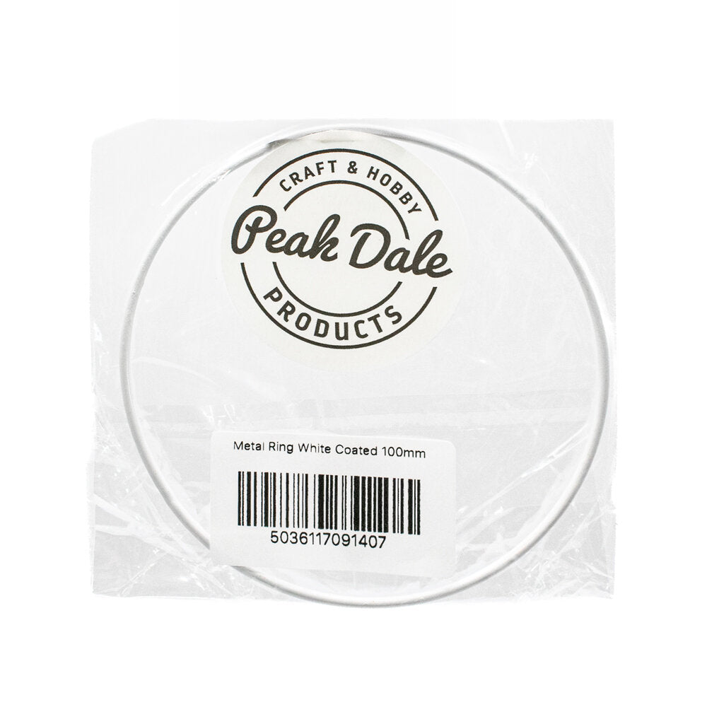 Metal Ring White Coated 100mm diameter