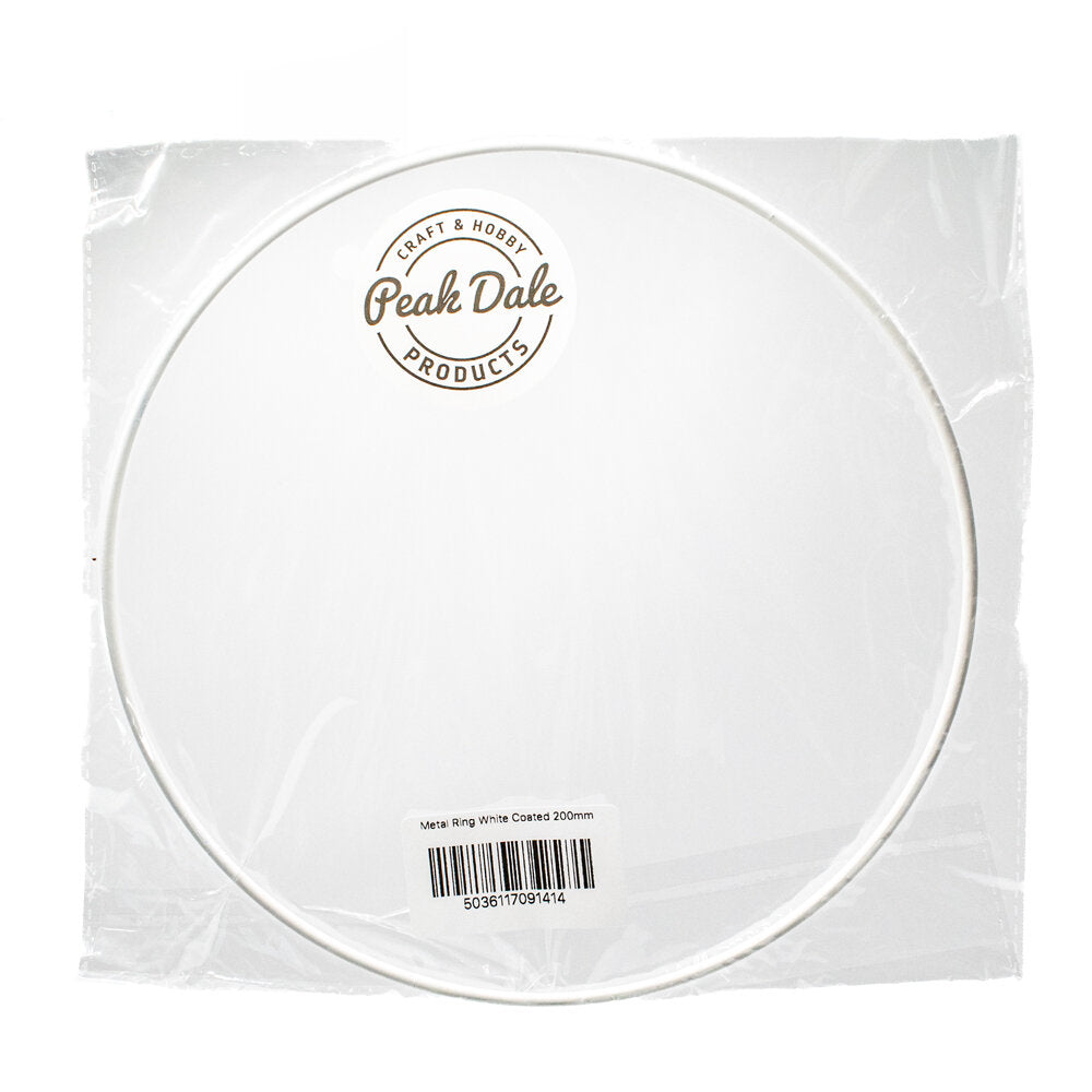Metal Ring White Coated 200mm diameter