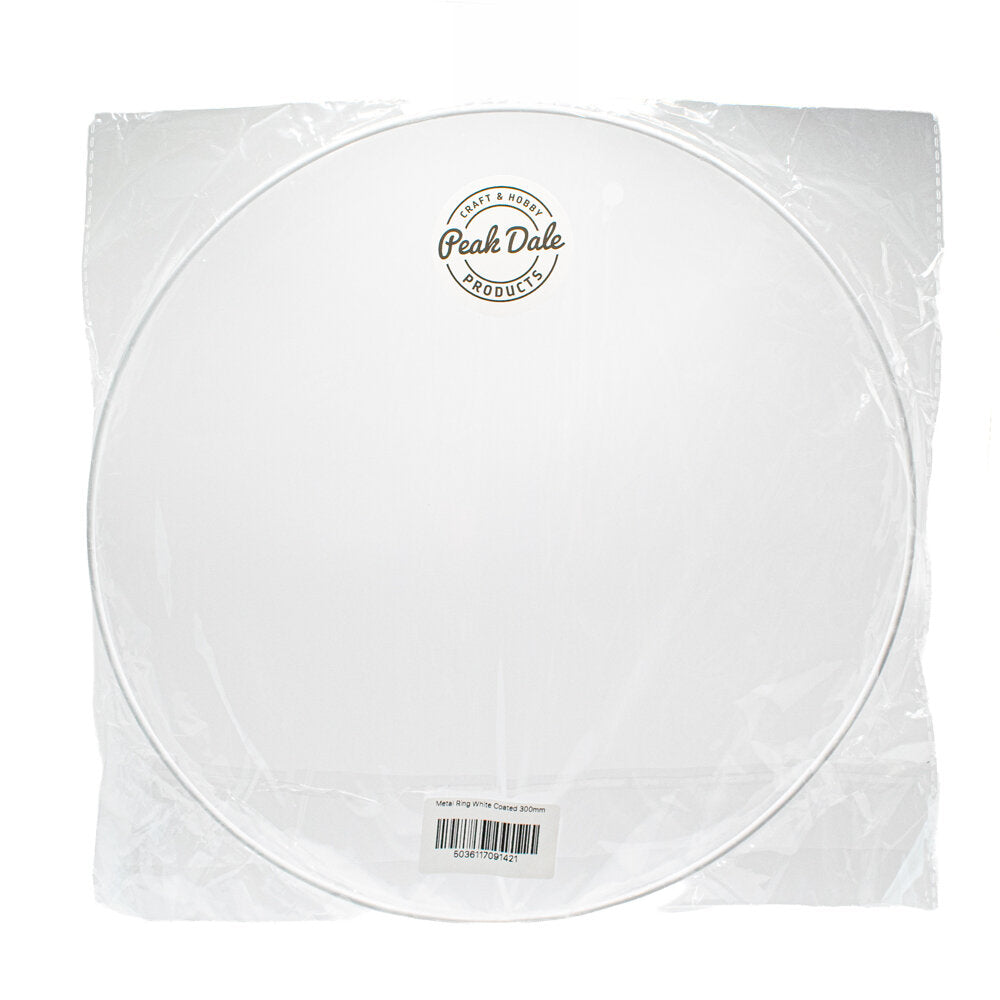Metal Ring White Plastic Coated 300mm O.D.