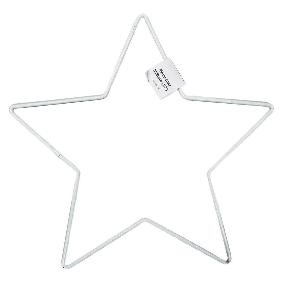 Metal Star White Coated 306mm (12")