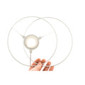 Metal Ring Lampshade Set Poly Coated 20cm