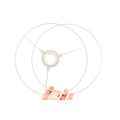 Metal Ring Lampshade Set Poly Coated 25cm