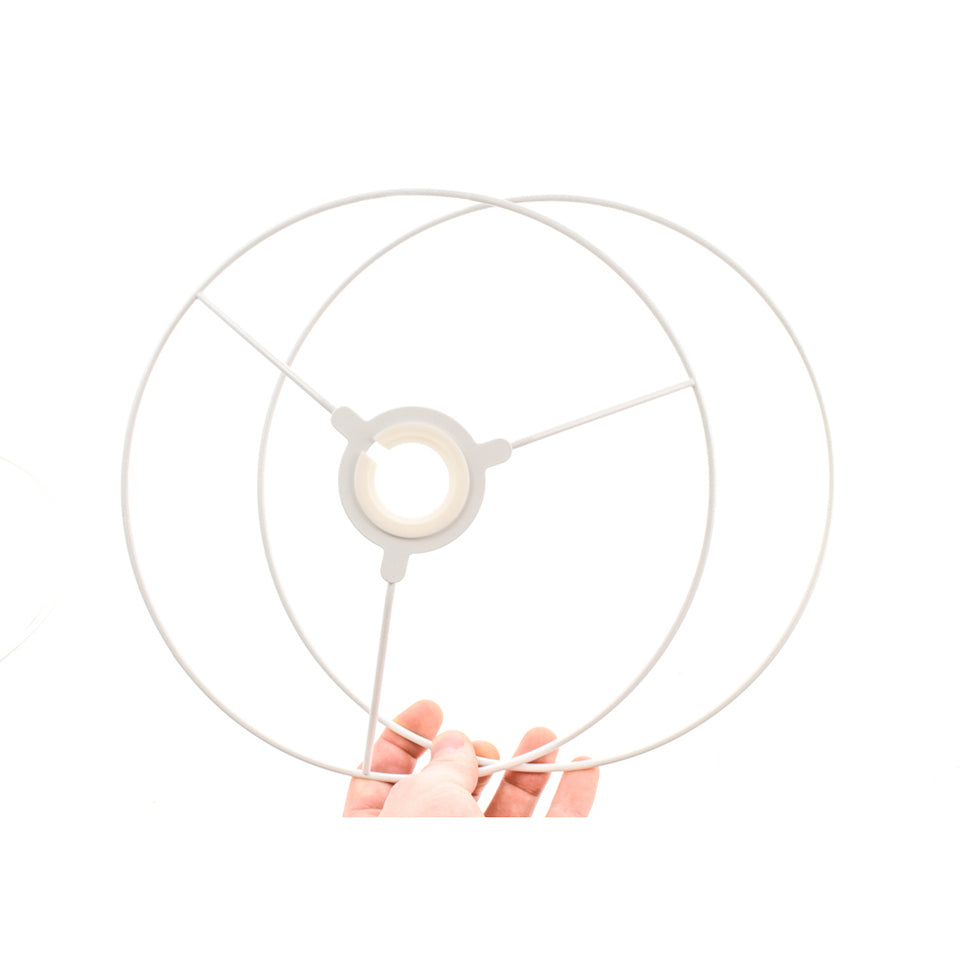 Metal Ring Lampshade Set Poly Coated 15cm