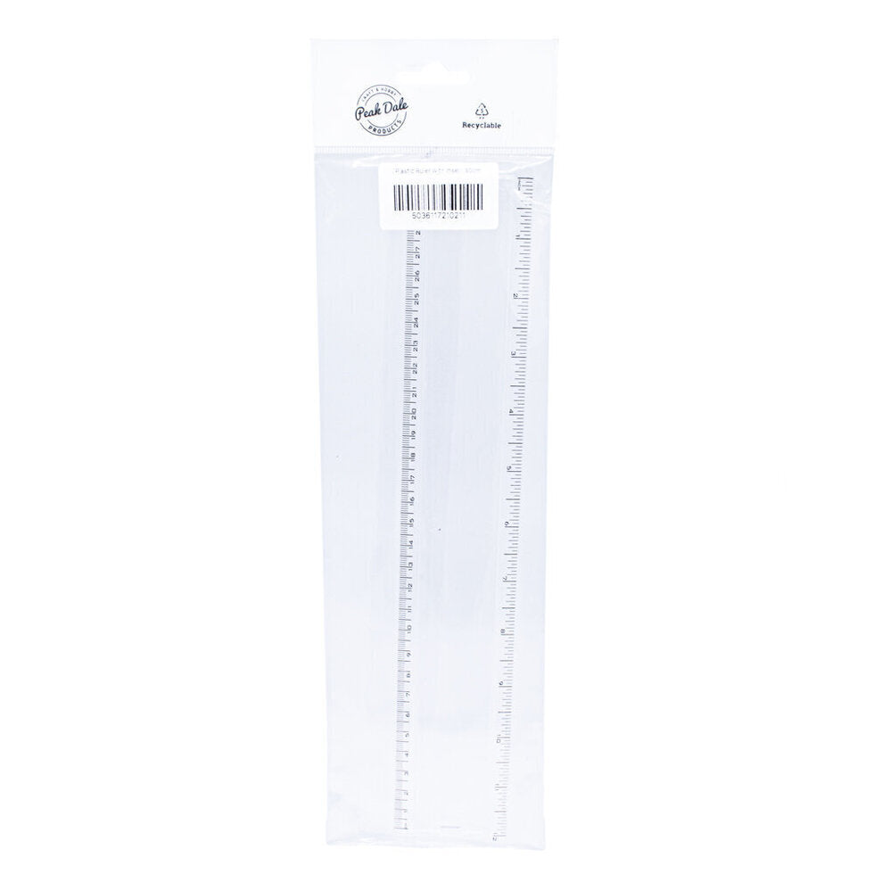 Plastic Ruler with Insert for Photograph 30cm