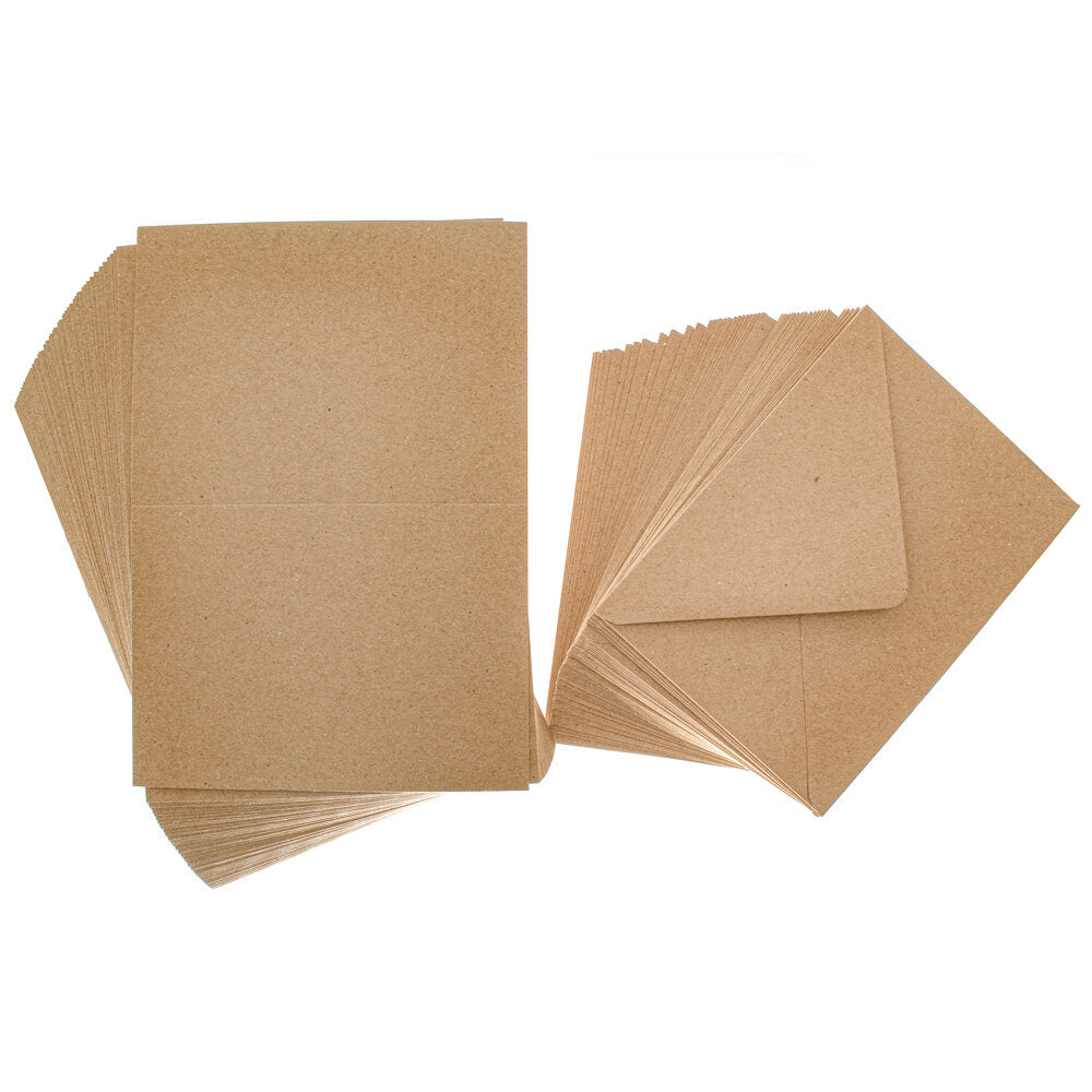 Cards Singlefold 50 PACK 5 x 7 Brown Kraft