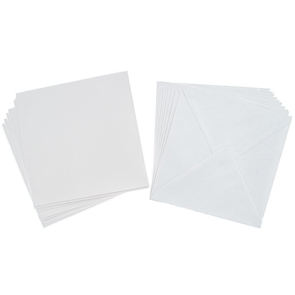 Cards Singlefold 8 x 8 White Pack of 10