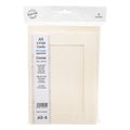 Cards A5 Cream with Rectangle Aperture Pack of 10- A5-4