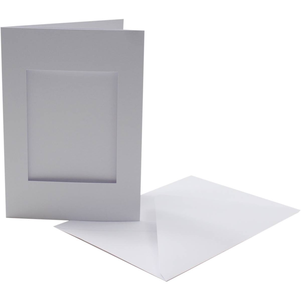 Cards A5 White with Rectangle Aperture Pack of 50 - A5-3