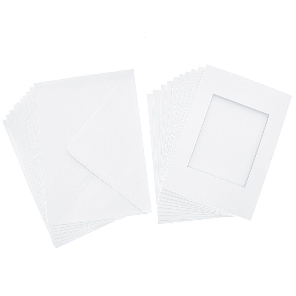 Cards A5 White with Rectangle Aperture Pack of 50 - A5-3