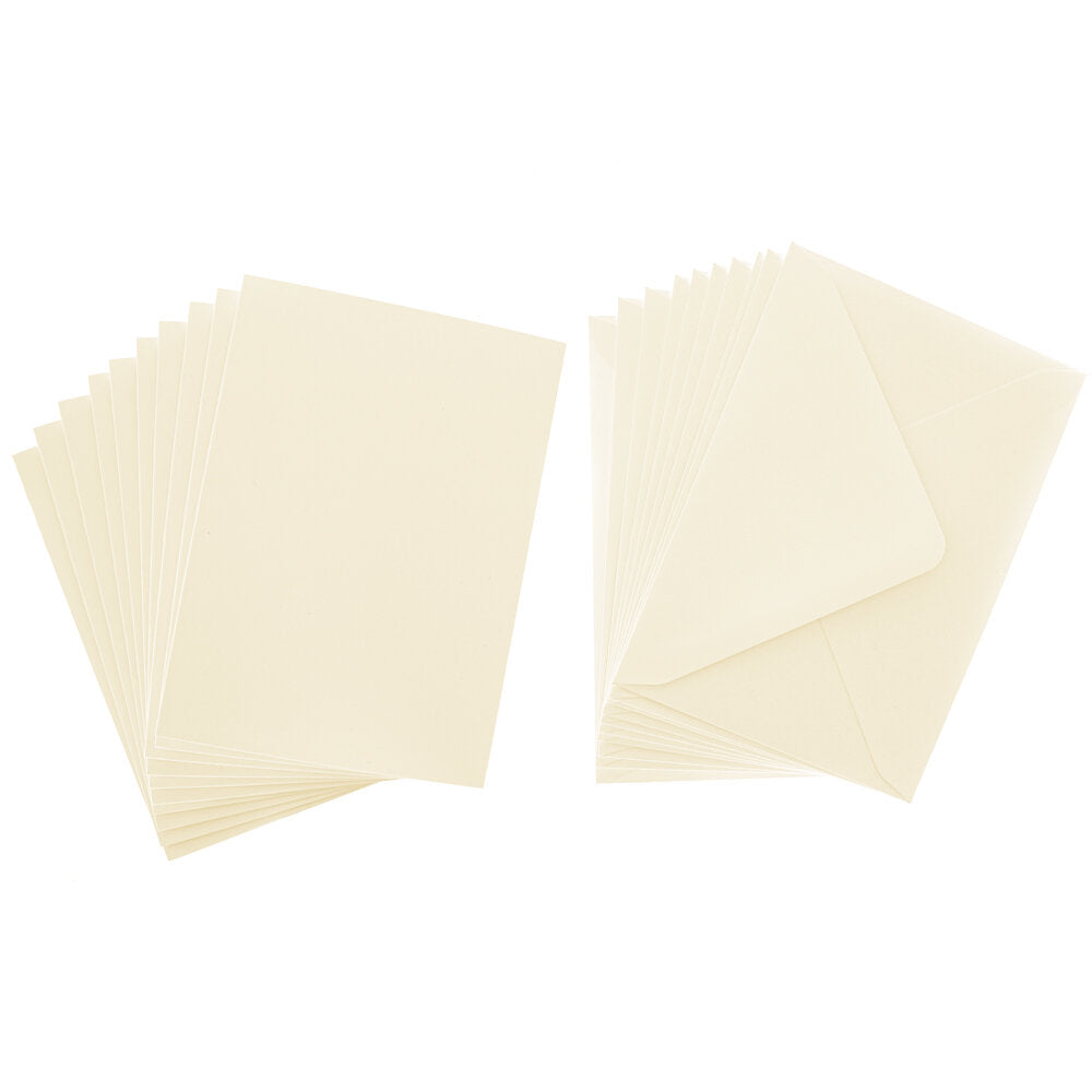 Cards Singlefold A6 Cream Pack of 10