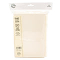 Cards Singlefold 50 PACK A6 Cream