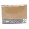 Cards Singlefold 50 PACK A6 Brown Kraft