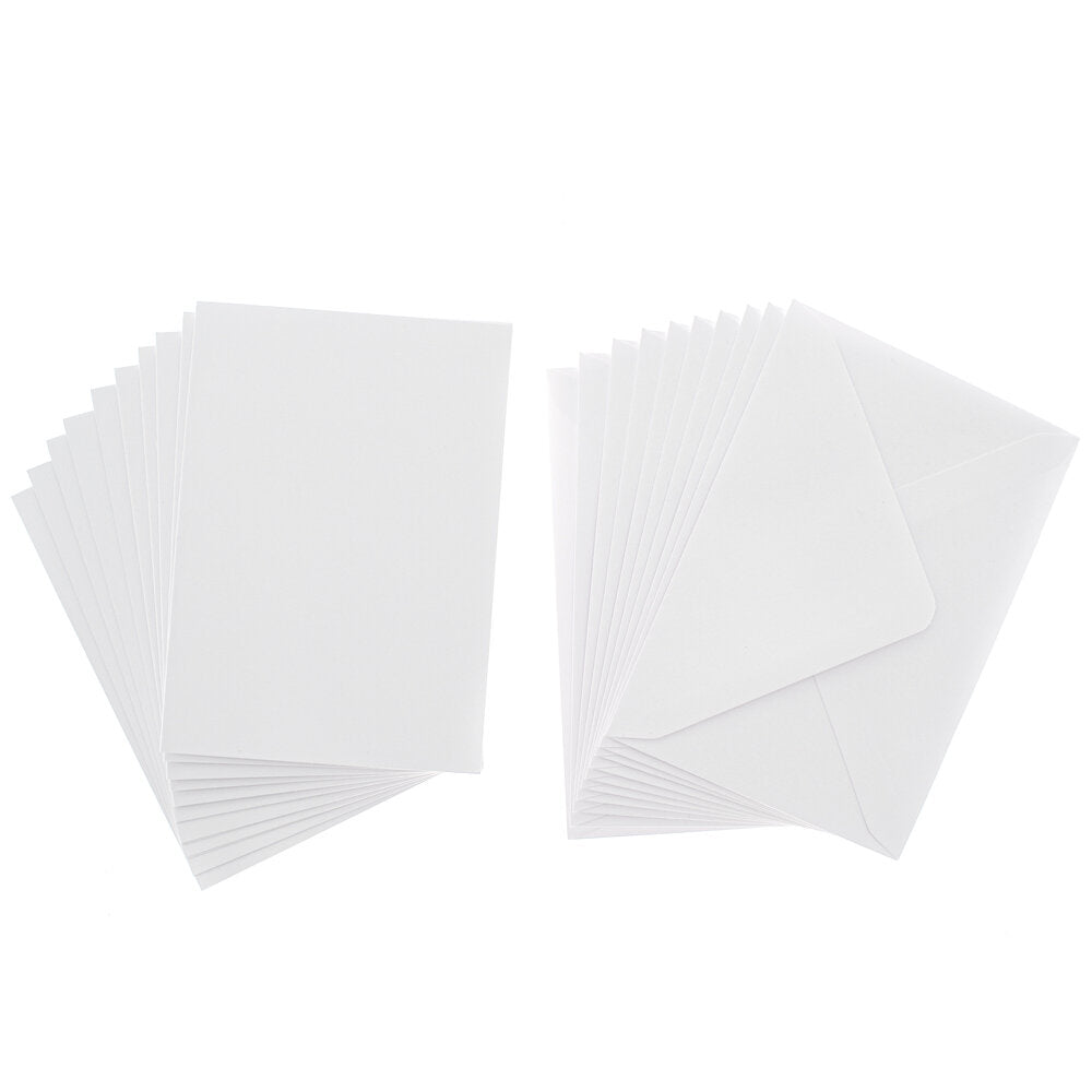Cards Singlefold A6 White Pack of 10