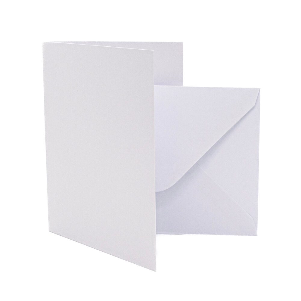 Cards Singlefold A6 White Pack of 10