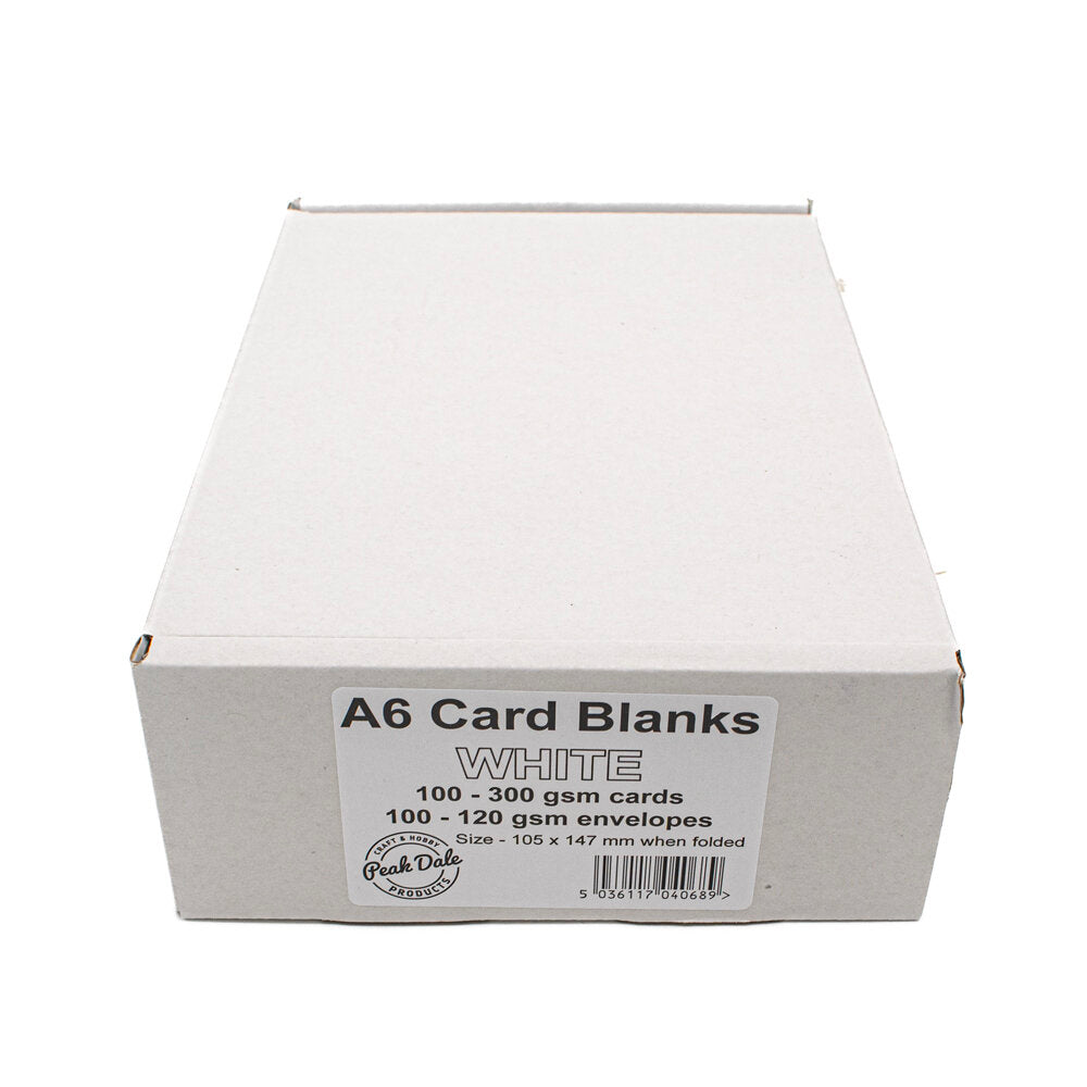 Cards Singlefold A6 White Pack of 100