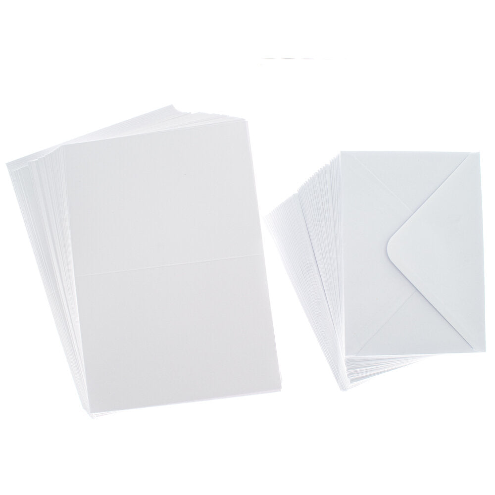 Cards Singlefold 50 PACK A6 White