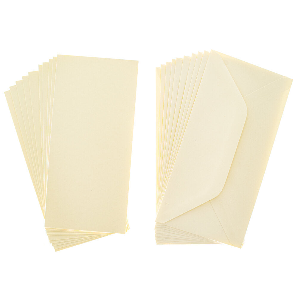 Cards Singlefold DL Cream Pack of 10