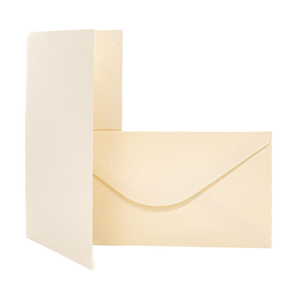 Cards Singlefold DL Cream Pack of 10