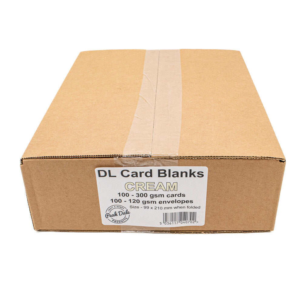 Cards Singlefold DL Cream Pack of 100