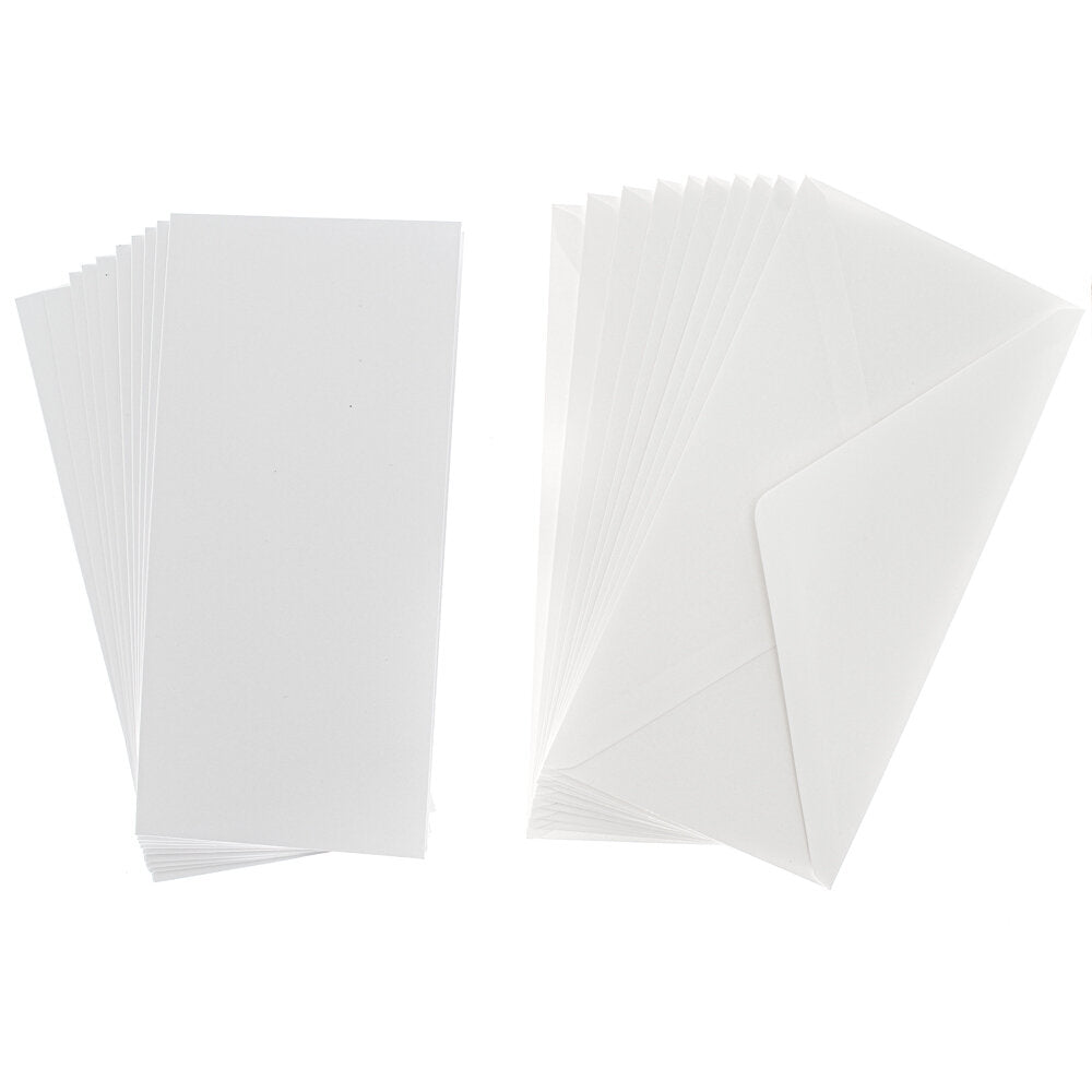 Cards Singlefold DL White Pack of 10