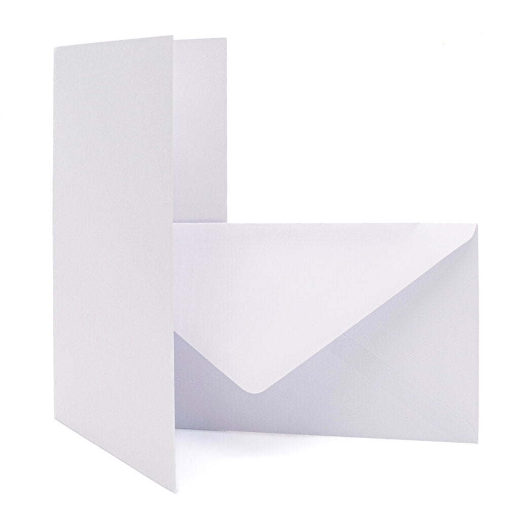 Cards Singlefold DL White Pack of 10