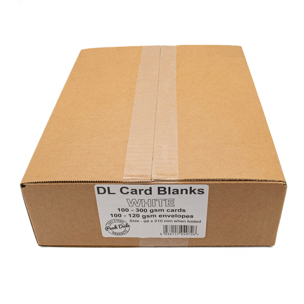 Cards Singlefold DL White Pack of 100