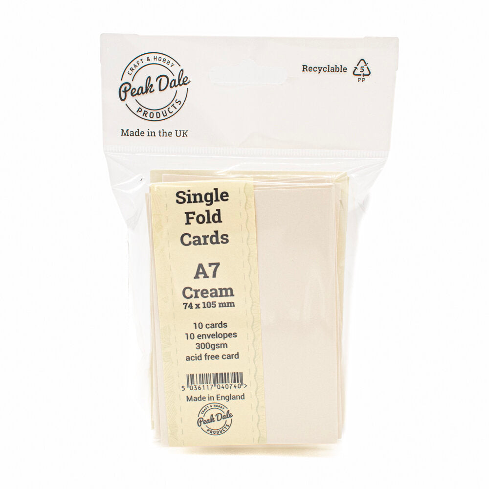 Cards Singlefold Mini Cream Pack of 10