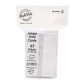 Cards Singlefold (50 PACK) Mini White
