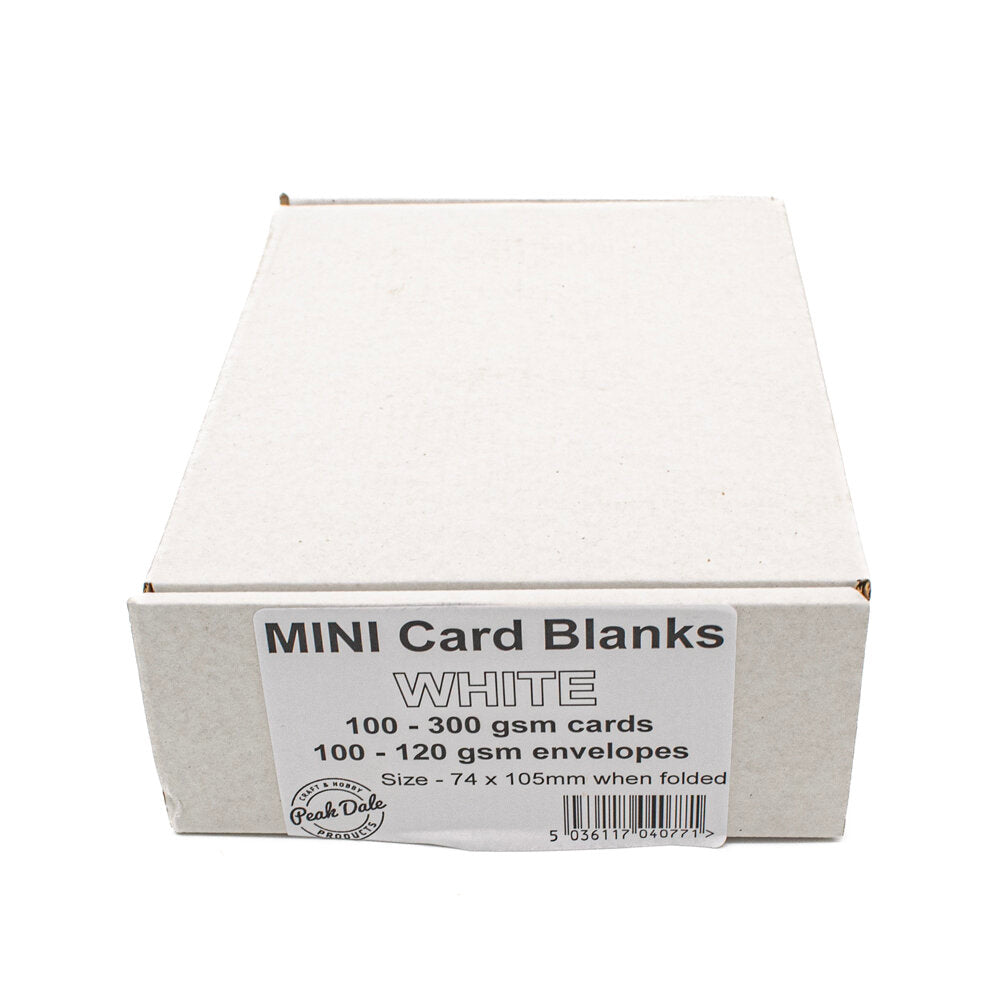 Cards Singlefold Mini White Pack of 100