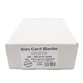 Cards Singlefold Slim White Pack of 100