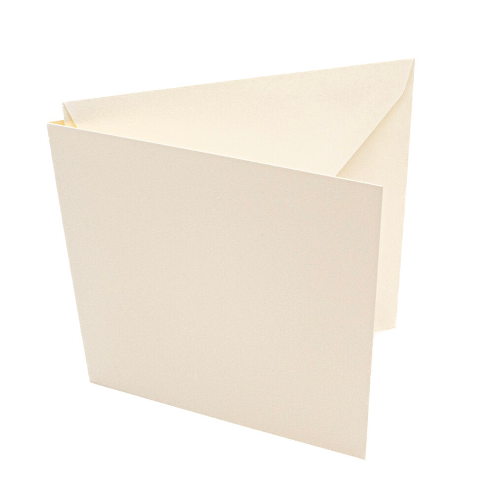 Cards Singlefold Square 144mm Cream Pack of 10