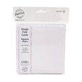 Cards Singlefold Square 144mm White Pack of 10