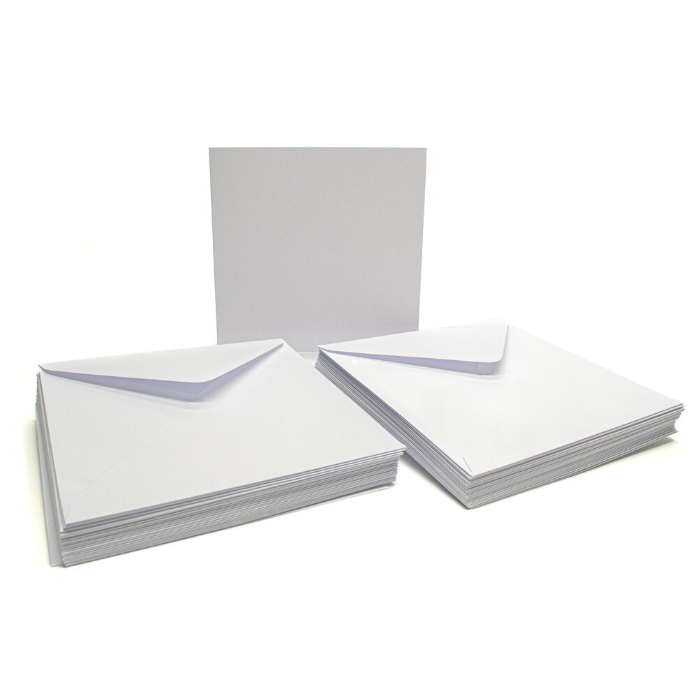 Cards Singlefold 50 PACK 6x6 Square White