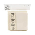 Cards Singlefold SMALL Square Cream Pack of 10