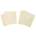 Cards Singlefold SMALL Square Cream Pack of 100