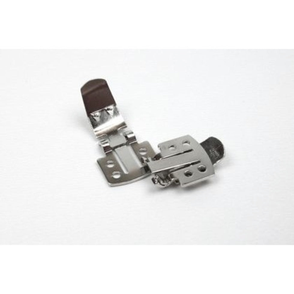 Shoe Clip White Tin Plated Pack of 12