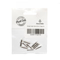 Slider Ends 15mm Silver Plated Pack of 10