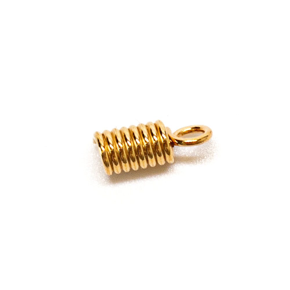 Spring Ends Gilt Plated Pack of 12