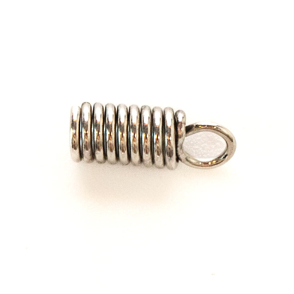 Spring Ends White Tin Plated Pack of 12