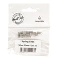 Spring Ends White Tin Plated Pack of 12