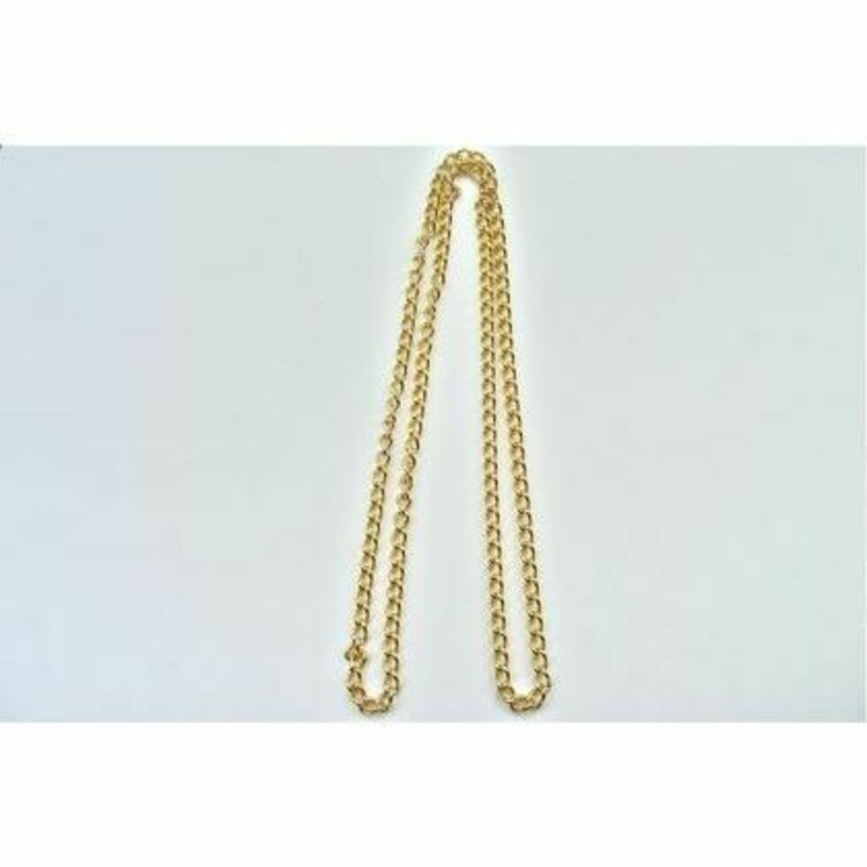 Steel Chain Gilt Plated Approx 7mm Mt