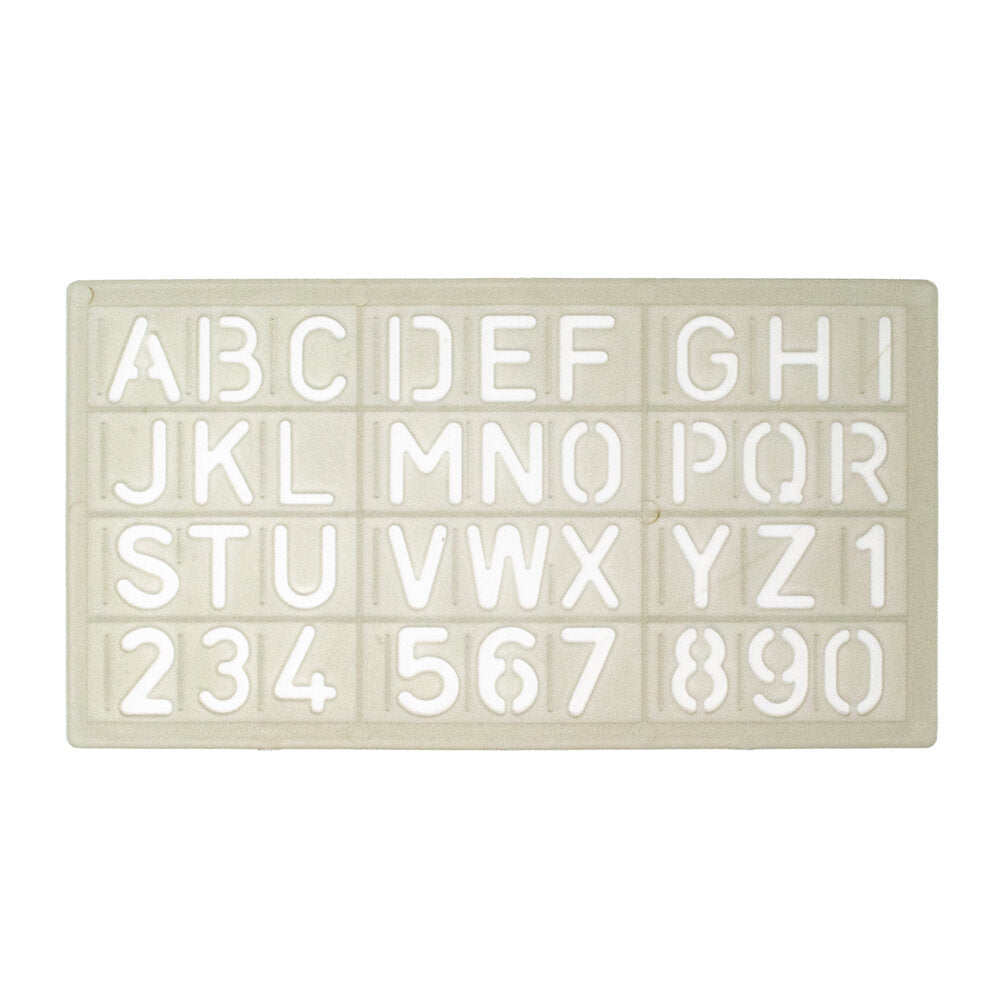 Stencils Lettering 5mm - 30mm Set of 4