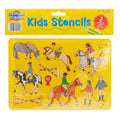 Stencils Girl's Activities Horse/Sport Set of 2