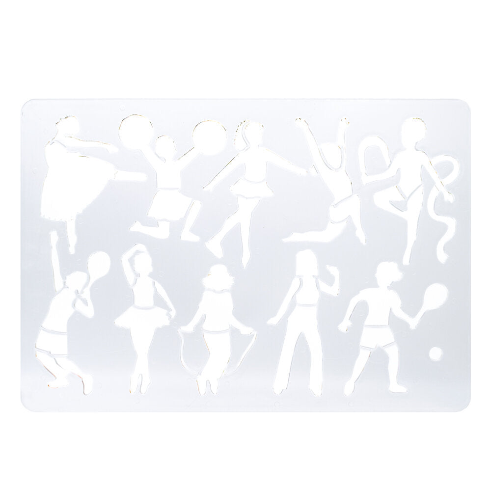 Stencils Girl's Activities Horse/Sport Set of 2