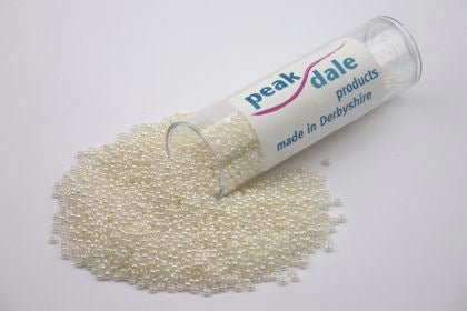 Beads T03-10 White Pearl Glass Seed 35g
